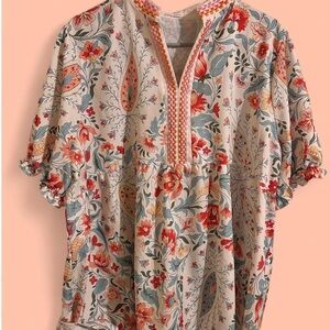 Floral Print Woman’s Blouse